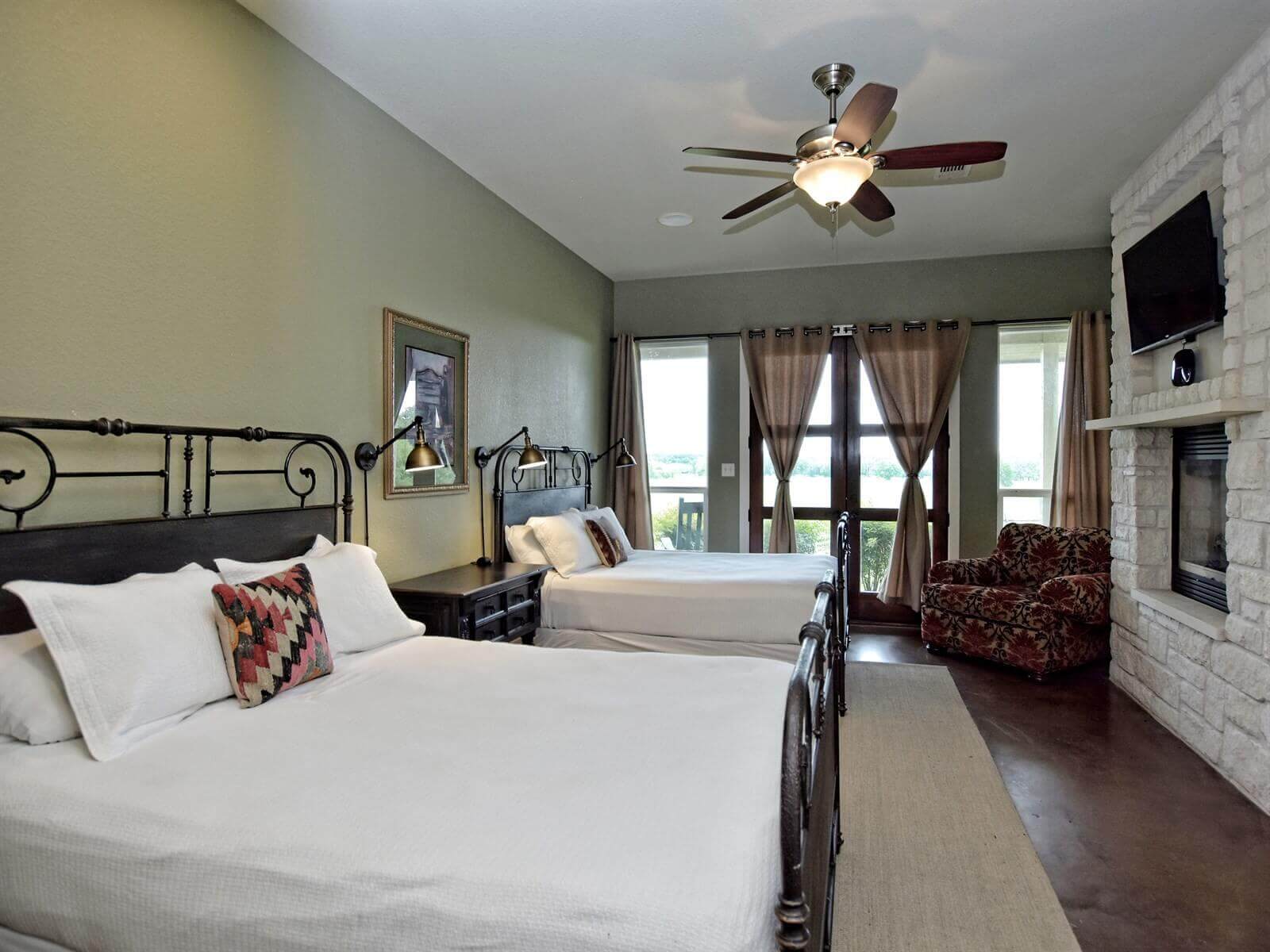 Pecan River Ranch Accommodations - Master Bedroom View